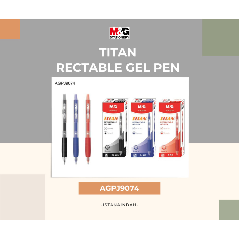 

M&G TITAN RETRACTABLE GEL PEN 0.7mm AGPJ9074