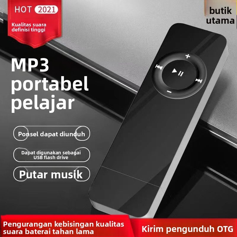 Pemutar Musik Walkman MP3 untuk Pelajar untuk Mendengarkan Novel Lagu Mendengarkan Bahasa Inggris Da
