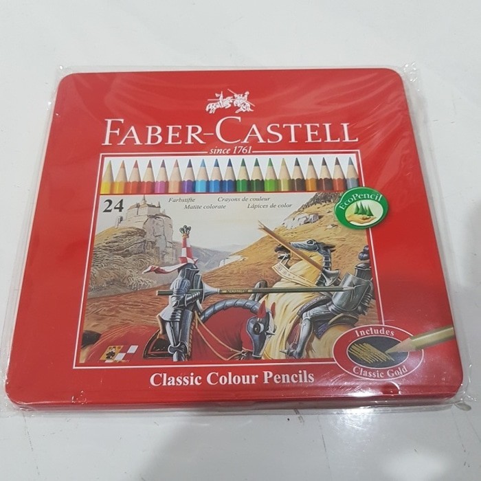 

Faber Castell Pensil Warna 24 Colour Kaleng Kotak Murah