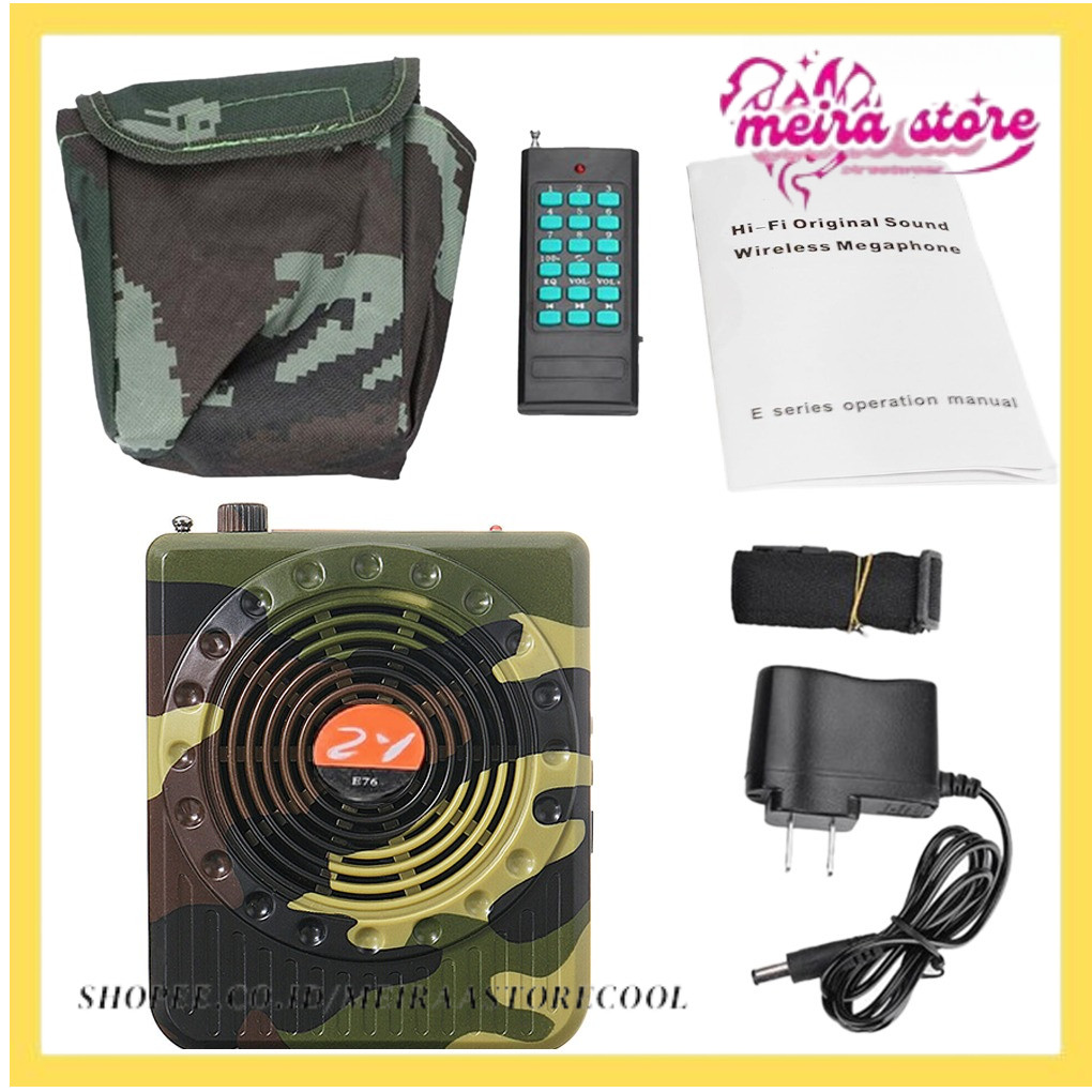 Portable Rechargeable Remote Control Amplifier Universal Outdoor Hunting Sound Amplifiers Hunt Acces