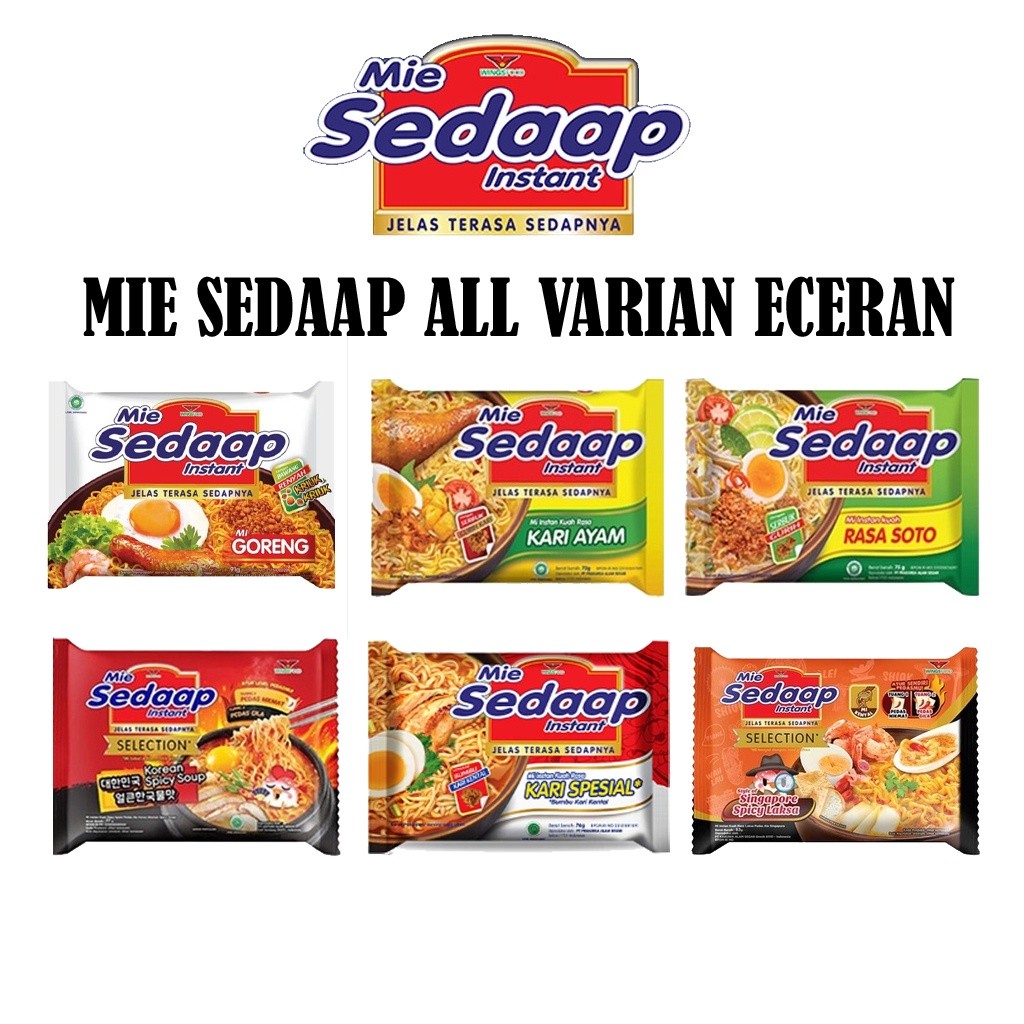 

MIE SEDAAP GORENG / KUAH ECERAN