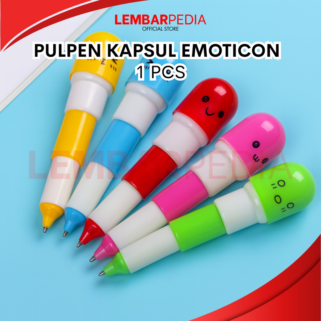

PULPEN BENTUK KAPSUL EMOTICON VITAMIN | PULPEN UNIK FANCY PER PCS
