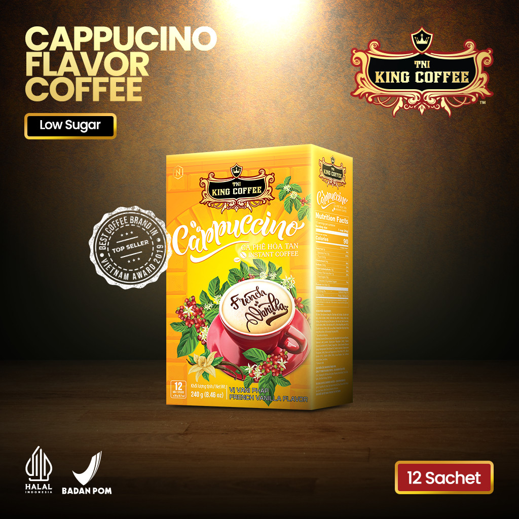 

KOPI VIETNAM KING COFFEE CAPPUCCINO FRENCH VANILLA FLAVOR