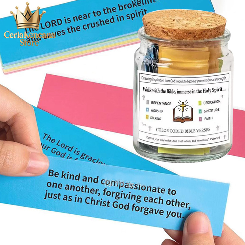 Christian Jar Bible Verse In A Jar Toples Doa Kekristenan Peringatan Gift dengan Ayat dan Doa Kriste