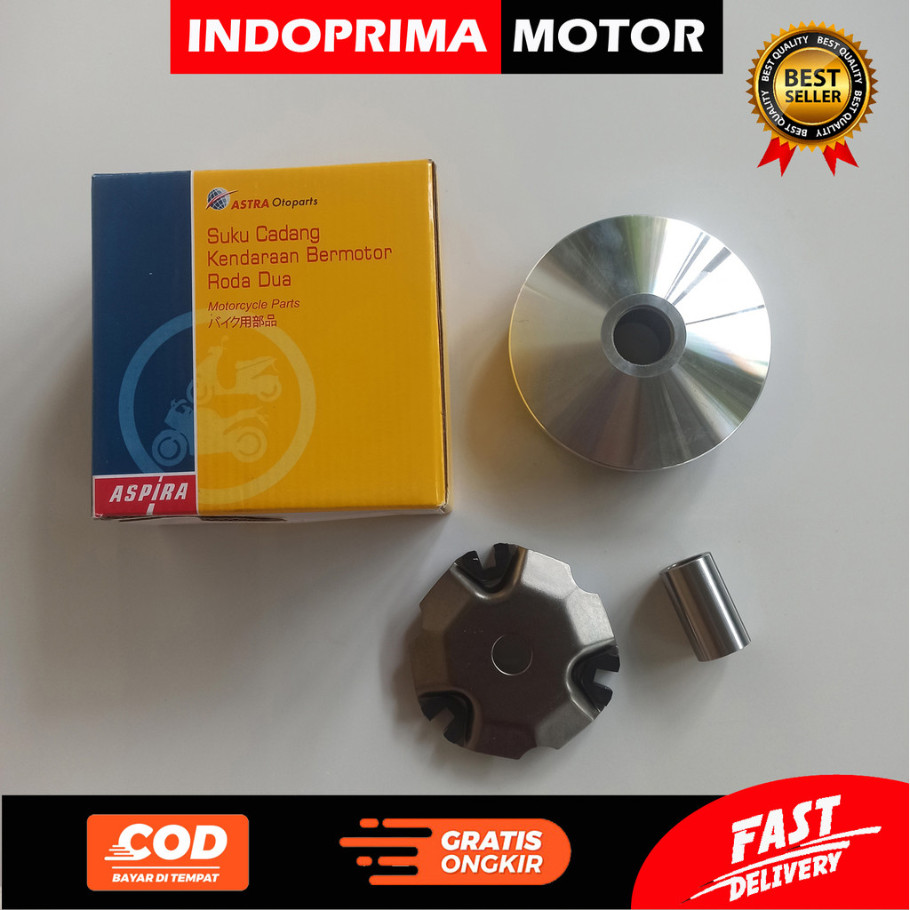 ASPIRA RUMAH ROLLER ASSY BEAT POP. BEAT FI ESP STATER HALUS K44 K81 KOMPLIT + BUSH