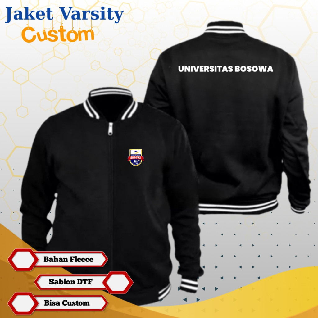 Jaket Universitas Bosowa Jaket Varsity Custom UI