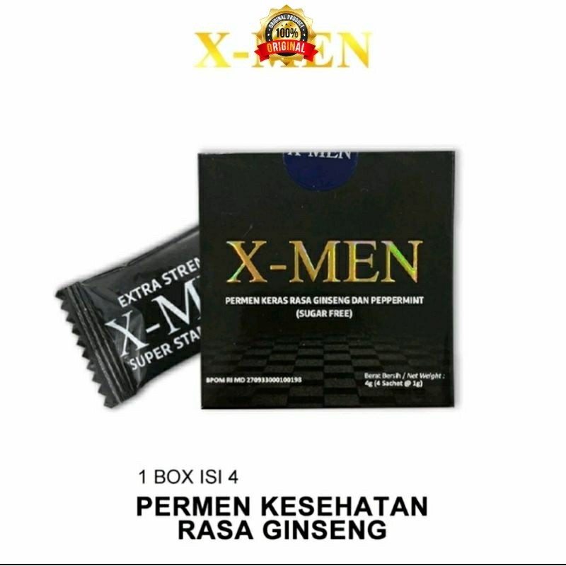 

Tersedia kembali! Permen X-men Candy Stamina Premium Pria 1 Kotak Isi 4pcs ~ laceshop