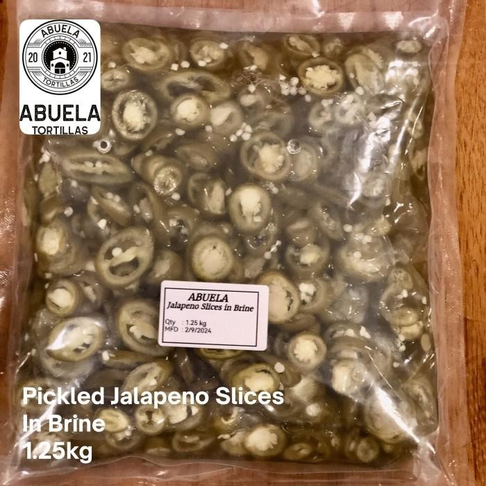 

Pickled Jalapeno Slices - In Brine - Abuela - 1.25kg