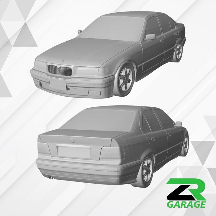 Diecast BMW E36 Sedan  Hot wheels BMW E36 Unpaint Resin