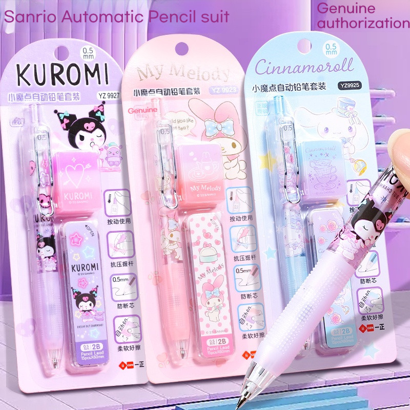 

Iigen Mechanical Pencil Set With 2B Lead Replacement Retractable Eraser Pencils Refill For Students Stationery School Supplies