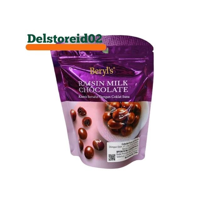 

Beryl's raisin milk chocolate (cokelat susu isi kismis) 250gr