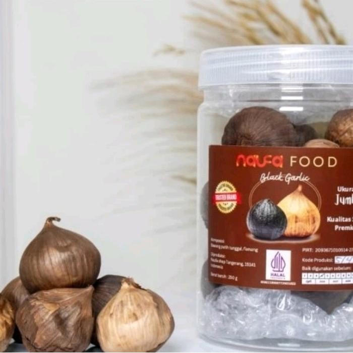 

Bawang Hitam Tunggal Naufa Food - Antioksidan Tinggi dan Meningkatkan Kekebalan Tubuh, 250gr - Asam, Putih - Jumbo