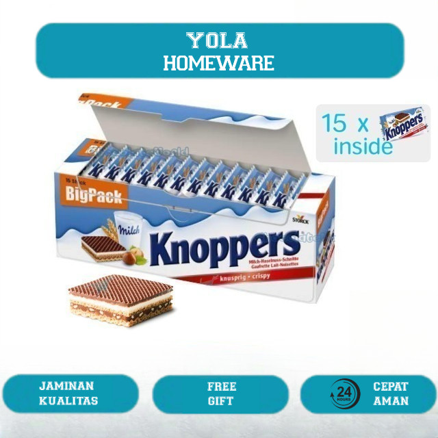 

Coklat Wafer Storck KNOPPERS Travel Edition 375gram isi 15pcs