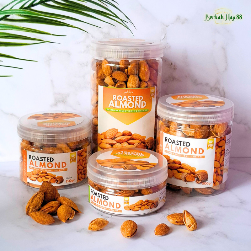

Kacang Almond Toples Panggang Kulit Premium Organik Roasted Almond Original Natural Oleh Oleh Umroh Terlaris