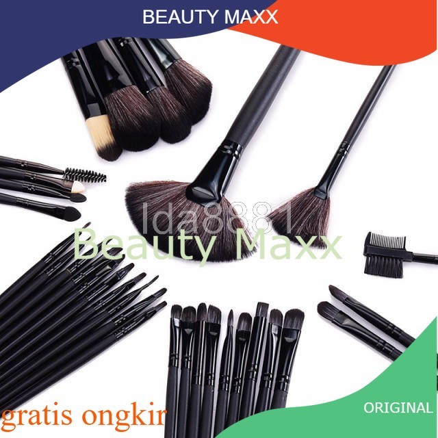 Brush Make Up 32 Set dengan Pouch#kuas dompet#kuas rias pengantin#Kuas makeup#kuas isi32pc#brus