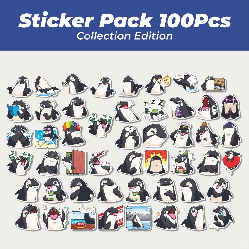 

Hot Stiker Hewan Penguin Lucu Anti Air Stikers Berperekat Waterproof Sticker Decal Buat Motor Helm Buku Journal Koper Casing HP Laptop Botol Minum