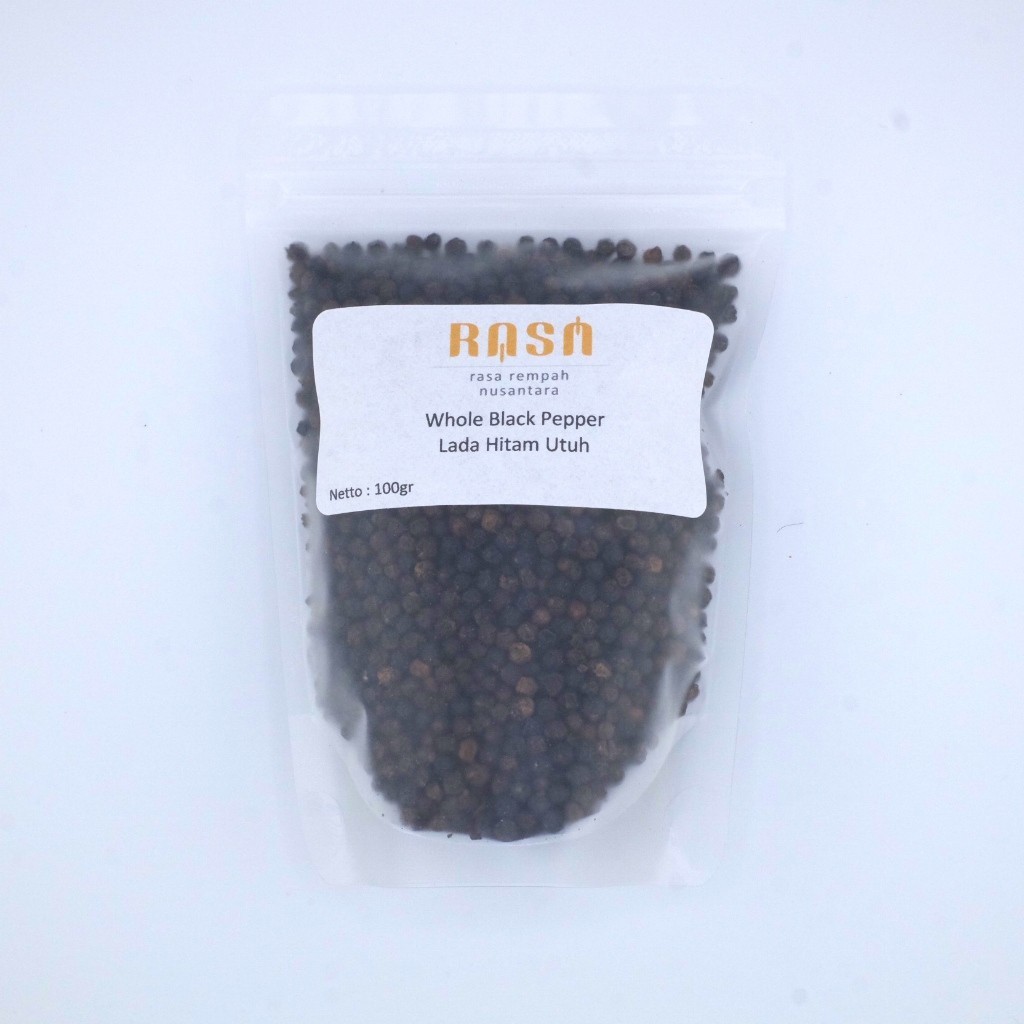 

[[ K23 - BEST SELLER ]] RASA Rempah Nusantara - Whole Blackpepper / Whitepepper - Lada Hitam / Putih - 0.1kg / 100gr