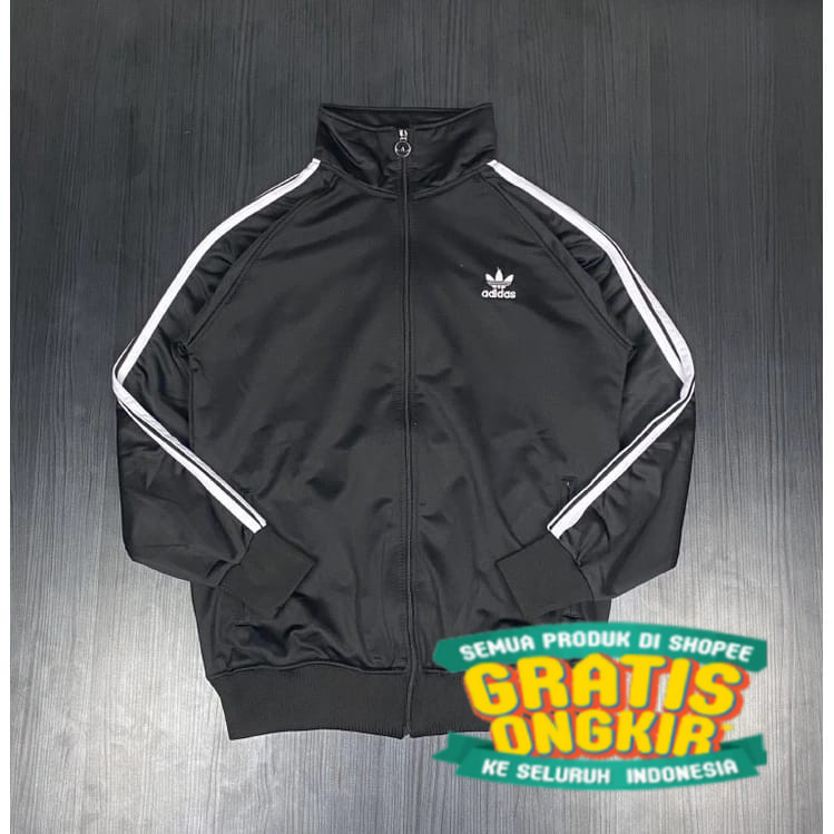 JAKET ADIDAS FIREBIRD CASUAL TRACKTOP HITAM PREMIUM PRIA WANITA SPORTY/JAKET SPORT/JAKET OLAHRAGA/JA