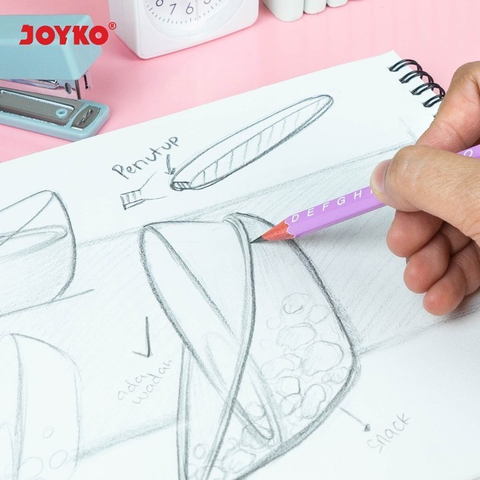 

promo ✨ -Pencil Pensil Joyko P-119 2B 1 DRUM 48 PCS