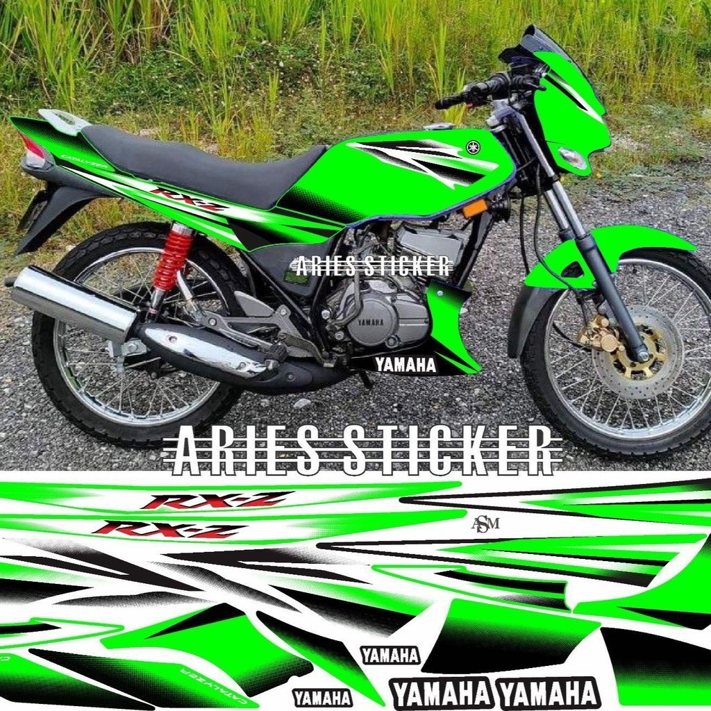 Striping stiker Rxz catalyzer hijau