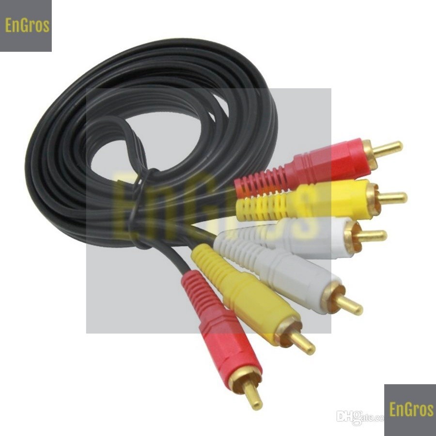 3RCA3RCA Kabel rca to rca 1.5m Kabel 3 Rca To 3 Rca / Kabel Rca - Rca Av Video / Kabel 3 Rca DVD TV 