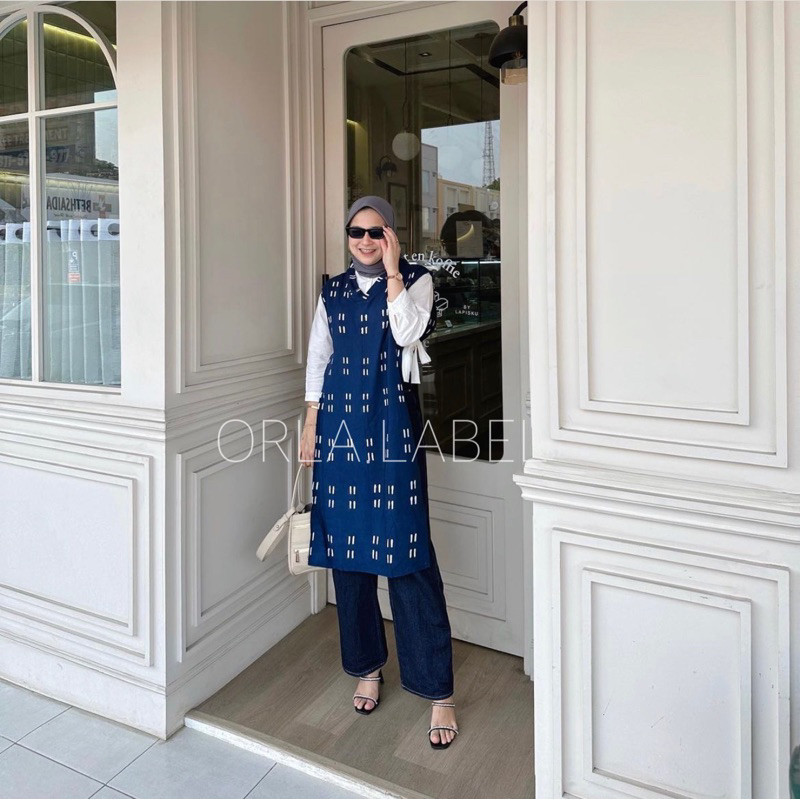 READY Dahayu vest  BISA COUPLE / batik vest / baju batik kerja / outer batik kekinian / baju kondang