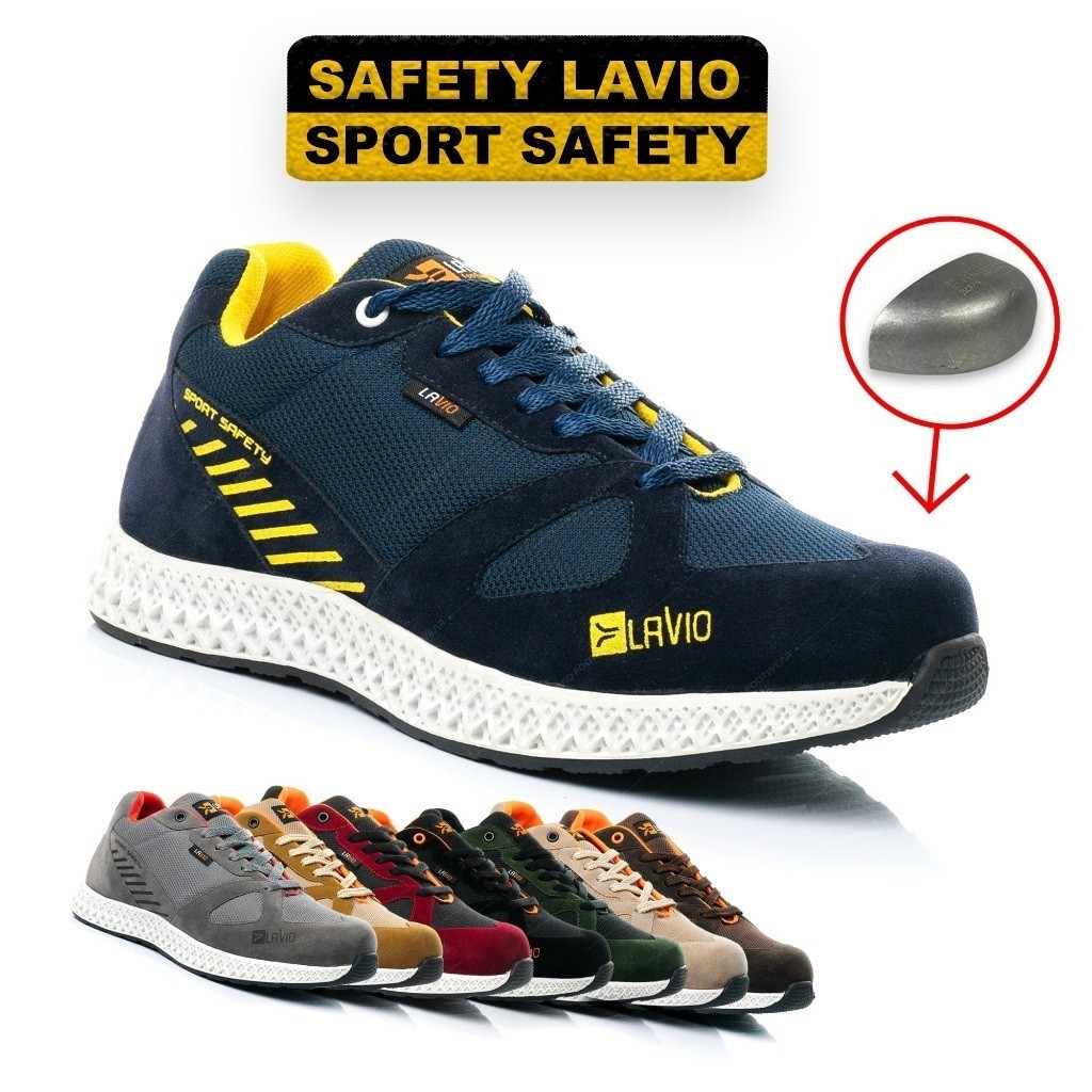 Sepatu Safety Sporty Sneakers Lavio Pietro Ujung Besi Best Quality Terbaru 2024 Keren