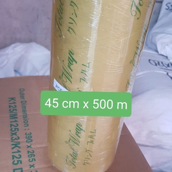 PLASTIK WRAPPING UK. 45 CM X 500 M PLASTIK WRAP WRAPING BUNGKUS MAKANA