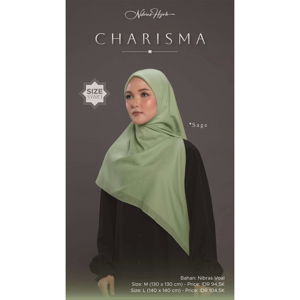 Hijab Charisma//Hijab Voal//Hijab Segi Empat//Hijab Voal Terbaru by Nibras