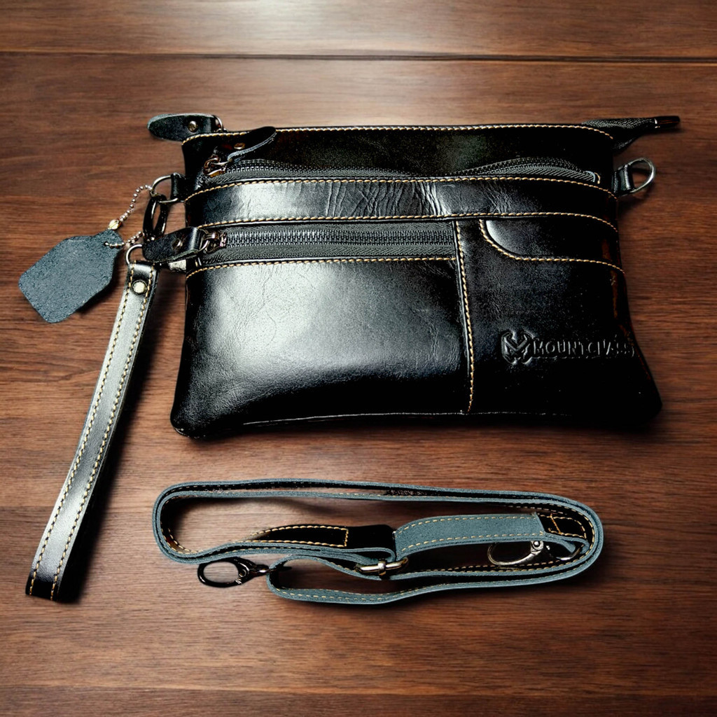 Tas Tangan Handbag Clutch Bag Pria Wanita Kulit Asli Branded Original 100% Terbaru Bermerek Mountcla