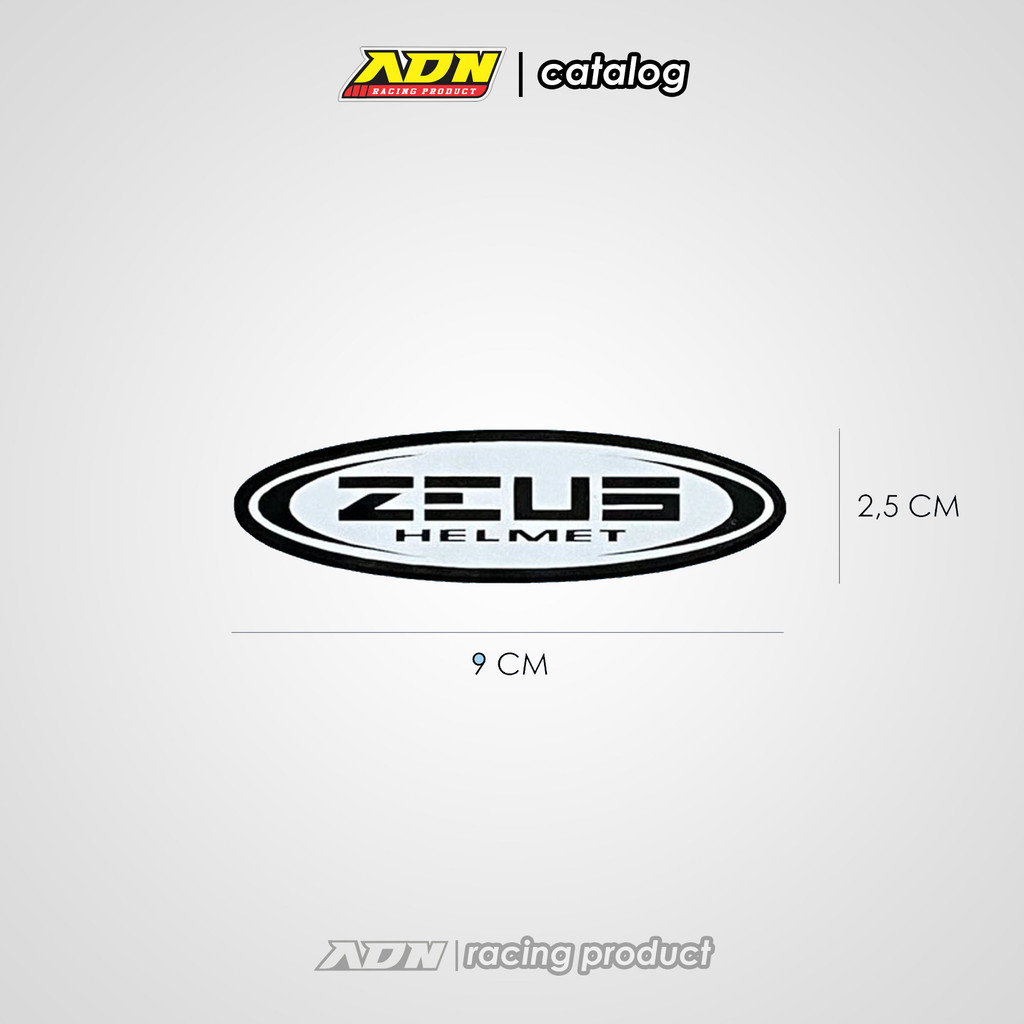 Stiker Zeus Helmet Helm Logo