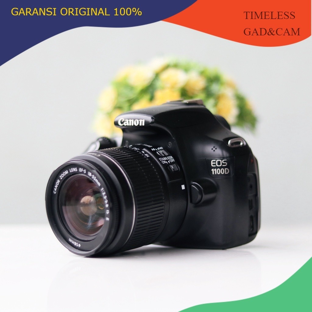 Canon 1100d Lensa Kit 18-55mm ORIGINAL BERGARANSI