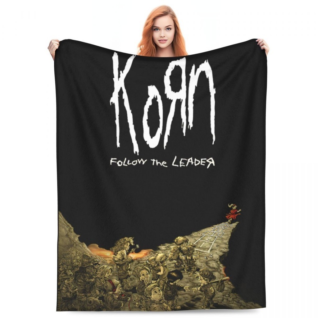 Korn Follow The Leader Blanket Velvet Decoration Multifunction Super Warm Throw Blankets for Sofa Co