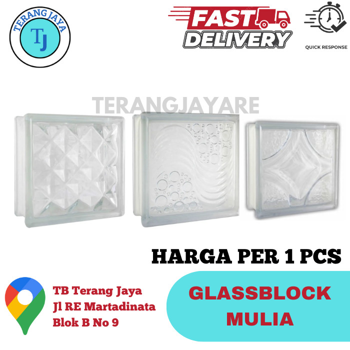 Glass Block MULIA Diamond / Vesta / Ocean View