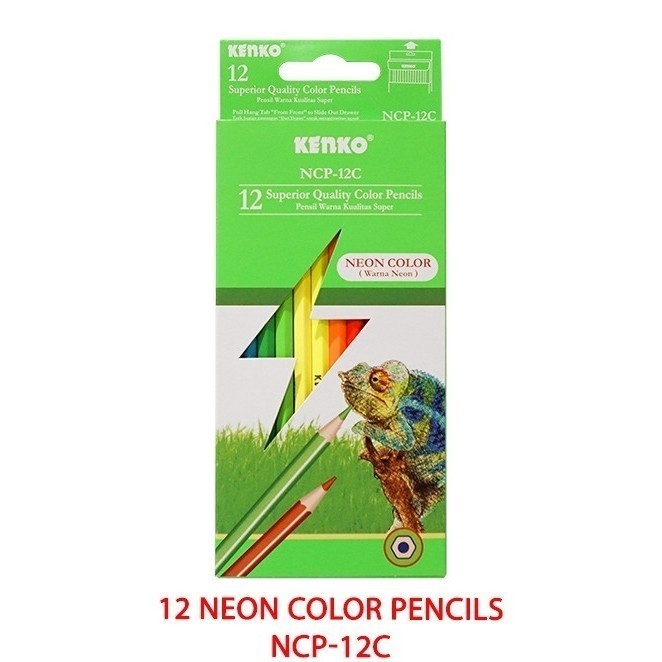 

Pensil Warna KENKO NCP-12C Neon Color 12 Warna