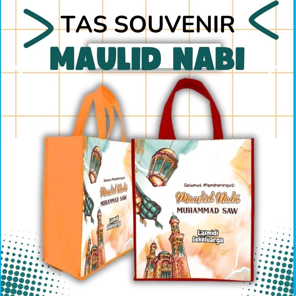 

LabelPrint - Tas Souvenir Goodie Bag Maulid Nabi Bisa Tambah nama dan Foto