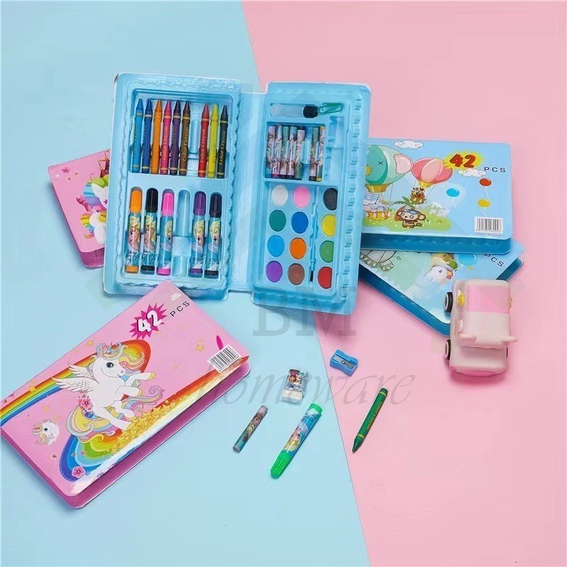 

Crayon Warna Set 42 Pcs / Krayon Mewarnai Anak 42 Pcs / PENSIL WARNA ANAK