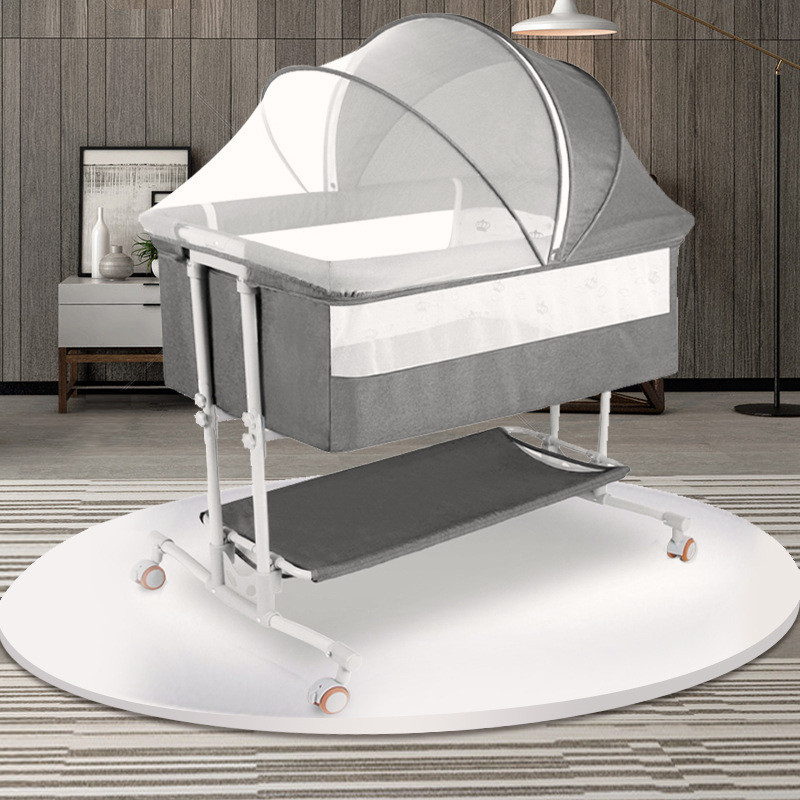 Baby Crib Can Be Spliced with Big Bed Baby Bed Cradle Baby Bed Portable Folding Multifunctional Baby