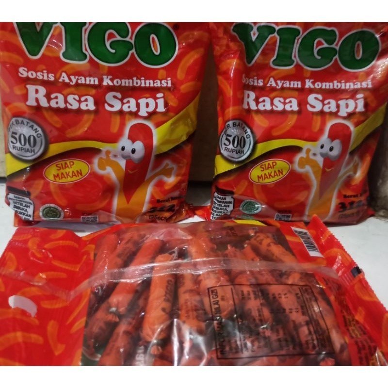 

MURAH - Vigo Sosis Ayam Kombinasi Sapi,Pack Isi 25