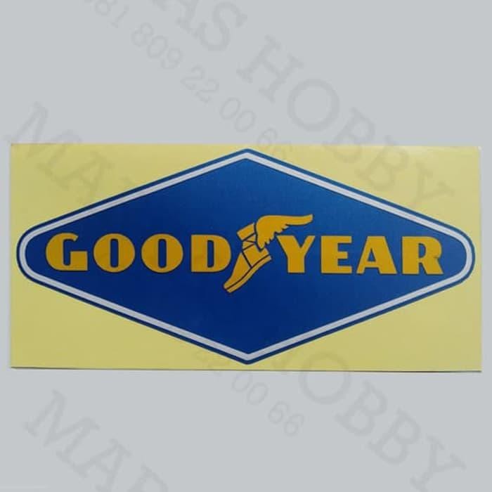 

Stiker Decal Tempelan Sign Retro Vintage Antique Sticker Otomotif Kalcer Goodyear Blue