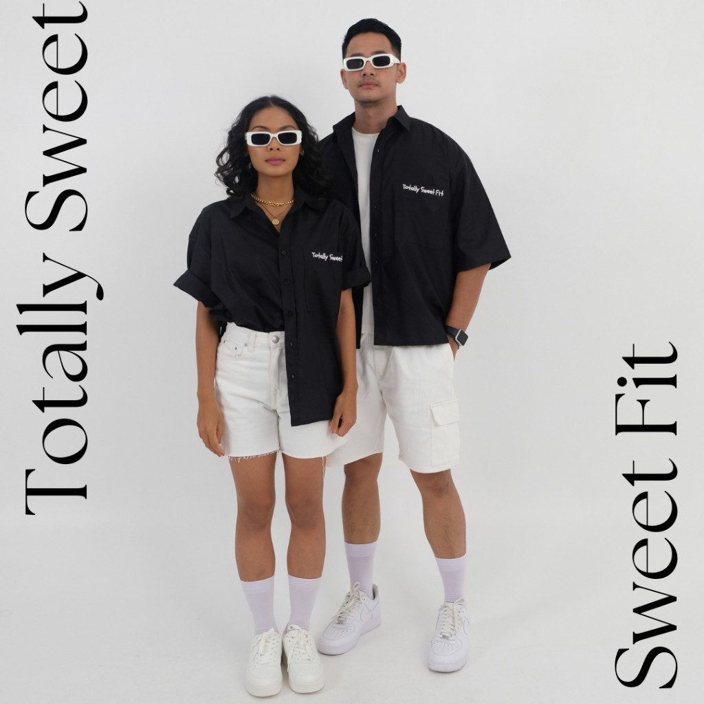 Kemeja Oversized TSF Black (Oversized Shirt Black)