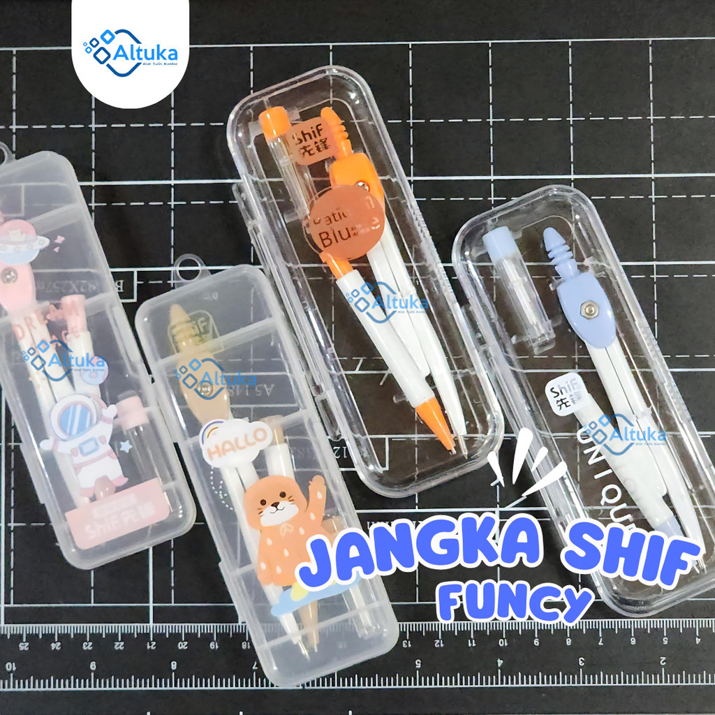 

Jangka Pensil / Jangka Set Lengkap / Jangka Funcy / Jangka Sekolah / Jangka Compass SHIF