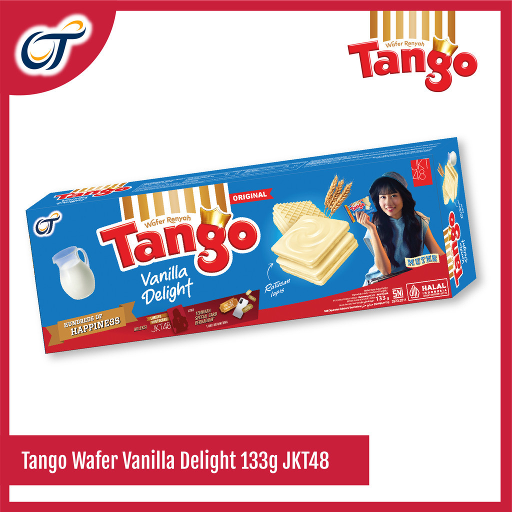 

Tango Wafer Vanilla Delight 133GR EXCLUSIVE JKT48 - [Isi 1 Pcs]