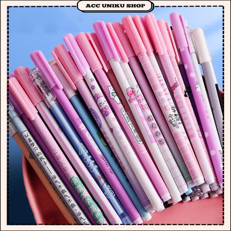 

AU - PEN GEL 1 LSN 12PCS MIX KARAKTER / PULPEN GEL KARTUN LUCU / PULPEN TULIS GEL / PULPEN AESTHETIC TERLARIS