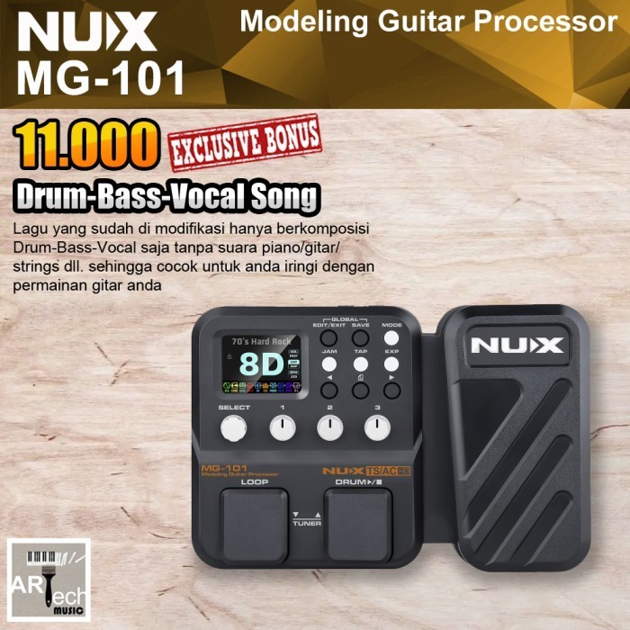 Nux MG 101 / MG101 Guitar Modelling Processor / Efek Gitar