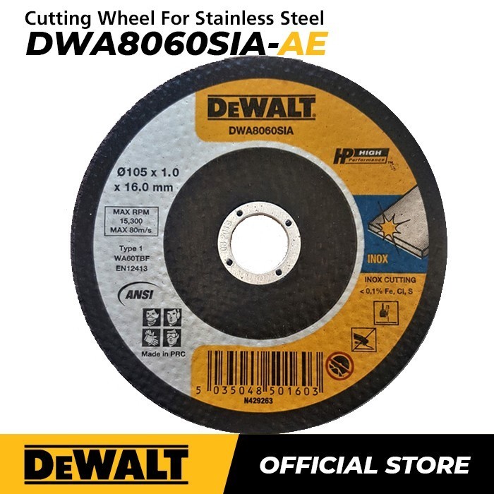 Dewalt Mata Gerinda Potong Stainless 105mm DWA8060SIA-AE