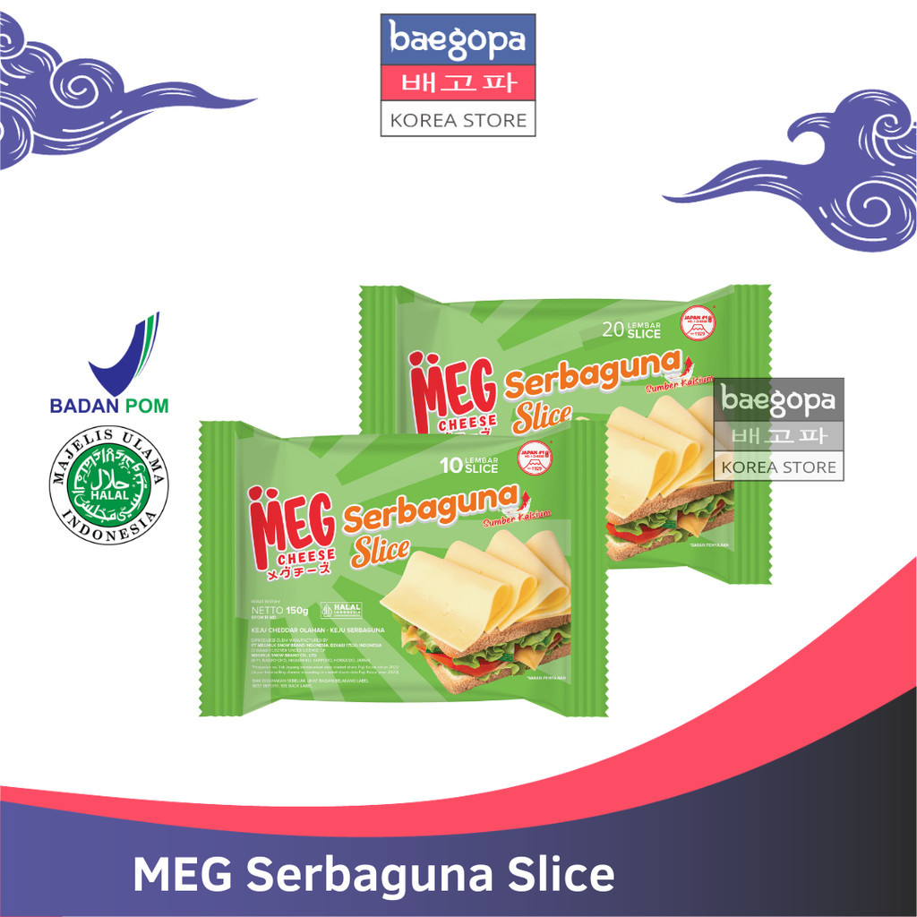 

MEG CHEESE Keju Serbaguna Slice 10 & 20 Halal | Keju lembaran...||