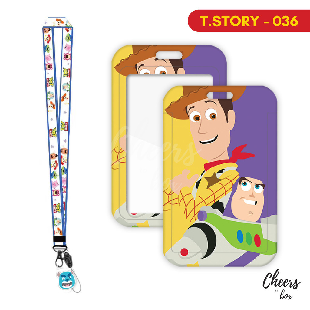 

gk [N003] TOY STORY / Name Tag Card Holder Motif Karakter TOY STORY / LOTSO / WOODY / BUZZ / BUNNY /
