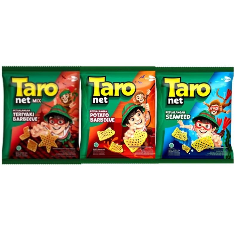 

TARO Net Chiki 62 gr Snack seaweed mix teriyaki potato barbeque