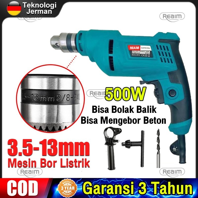 DK16YS Mesin Bor Listrik 13MM Bolak Balik Bor Listrik Modern Bor 13MM Bor Tembok Bor Tangan